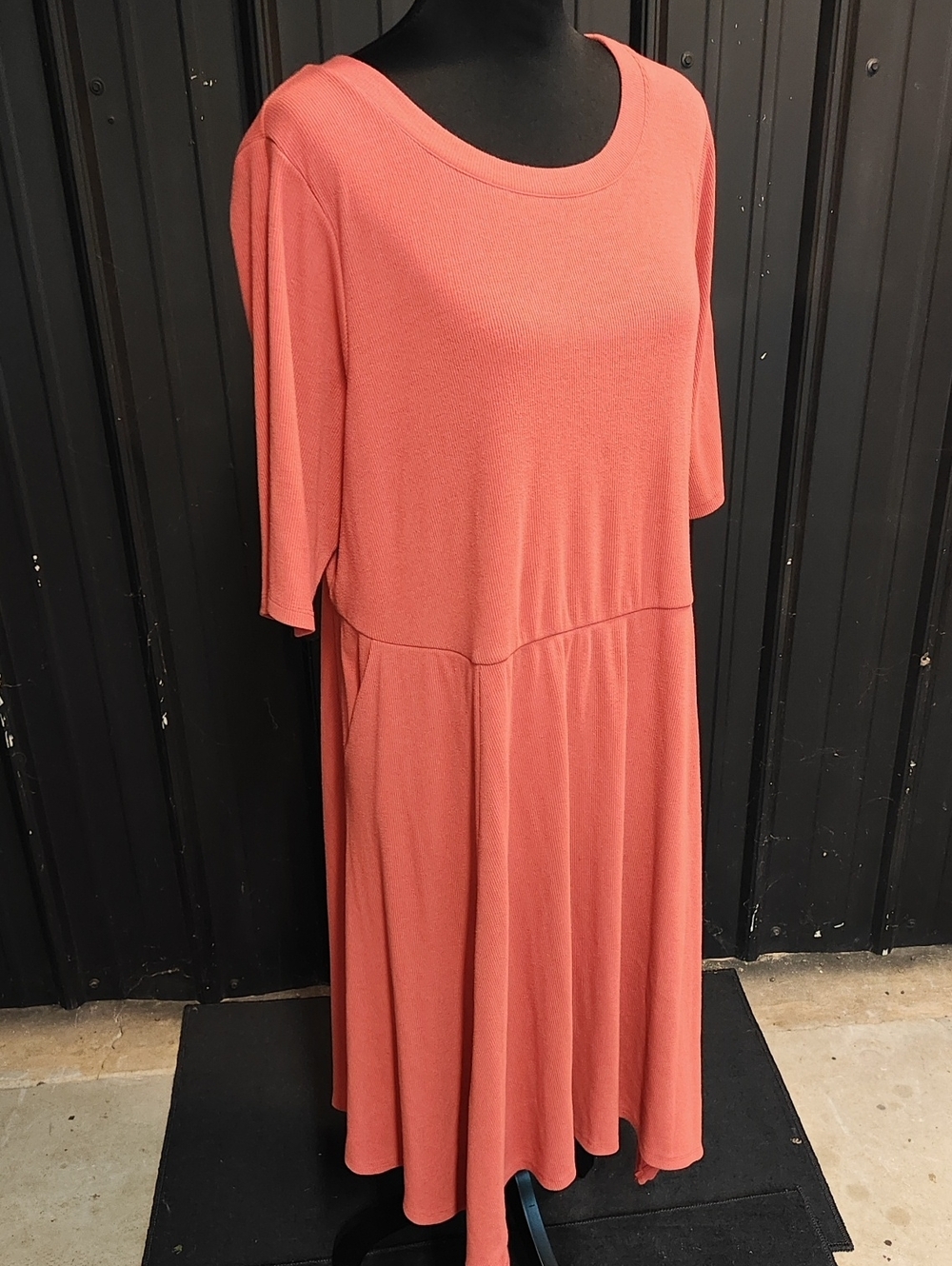 torrid Orange Scoop-Neck Midi Dress